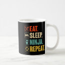 Search for funny ninja mugs Karate kata
