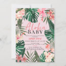 Search for tropical baby girl shower invitations Botanical