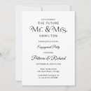 Search for typography engagement party invitations Future mr and mrs