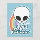 Search for alien head postcards Cute