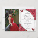 Search for red and silver sweet 16 invitations For kids