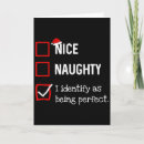 Search for nice list christmas cards Humour