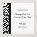 Search for elegant zebra wedding invitations Stylish