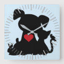 Search for animal silhouette clocks Pets