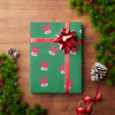 Search for love santa wrapping paper Green