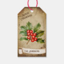 Search for holly berry gift tags Elegant