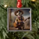 Search for guitar christmas tree decorations Western