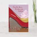 Search for red heels cards For her