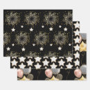 Search for black white and gold wrapping paper Stars