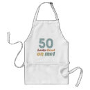 Search for funny 50th birthday aprons Over the hill