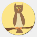 Search for cartoon owl stickers Nocturnal