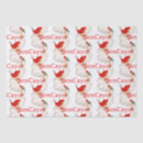Search for vintage tissue paper Red