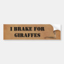 Search for giraffe bumper stickers Africa