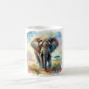 Search for african elephant mugs Watercolor