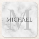Search for marble monogram coasters Party