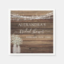 Search for rustic bridal shower napkins Wood