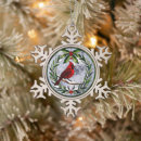 Search for stained glass birds christmas tree decorations Cardinal