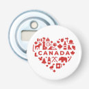 Search for canada bottle openers Red