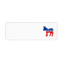 Search for donkey return address labels Democrat