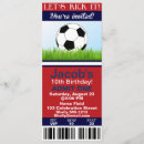 Search for soccer ticket invitations White