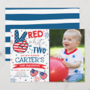 Search for red white and blue birthday invitations 4th of july birthday