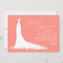 Search for salmon bridal shower invitations Bride