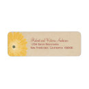 Search for yellow daisy return address labels Classic