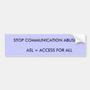 Search for communication bumper stickers Deaf