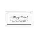 Search for typography wedding return address labels Minimal