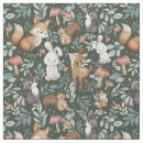 Search for woodland nursery fabric Whimsical