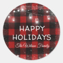 Search for rustic plaid stickers Red buffalo plaid