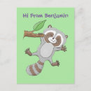 Search for cartoon raccoon postcards Funny