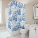Search for french toile shower curtains Blue and white