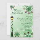 Search for lights christmas invitations Green
