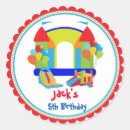 Search for bounce house party stickers Boy