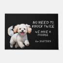 Search for poodle doormats Funny