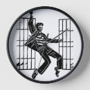 Search for dance clocks Black and white