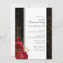 Search for 5th anniversary invitations Black and gold