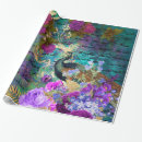 Search for peacock blue wrapping paper Vintage