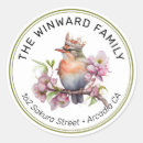 Search for bird address stickers Gold