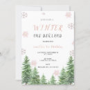 Search for winter one derland invitations Blue