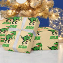 Search for t rex wrapping paper Kids
