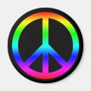 Search for peace sign magnets Colourful