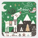 Search for funny reindeers stickers Merry christmas