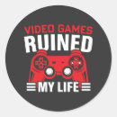 Search for life is a game stickers Gamer