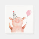 Search for pig napkins Pink