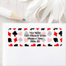 Search for playing cards return address labels Spades