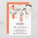 Search for peach and mint invitations Rustic