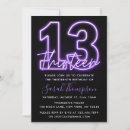 Search for purple 13th birthday invitations Thirteen