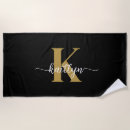 Search for gold beach towels Calligraphy
